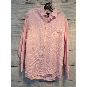 Mens Tommy Bahama Pink Button-Down Shirt Size S